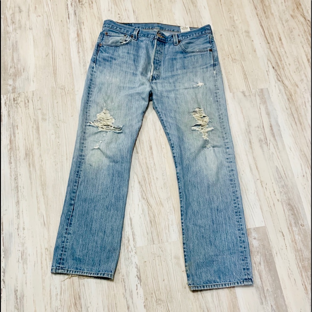 Heavily Distressed Levi’s 501